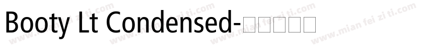 Booty Lt Condensed字体转换